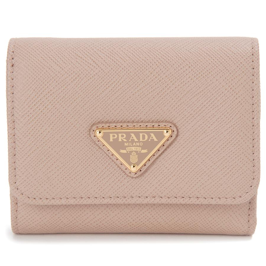 PRADA プラダ 三つ折り財布 レディース ブラック 1MH043 QHH F0236 PRADA（プラダ） 三つ折り財布 レディース ブラック 1MH043 QHH F0236