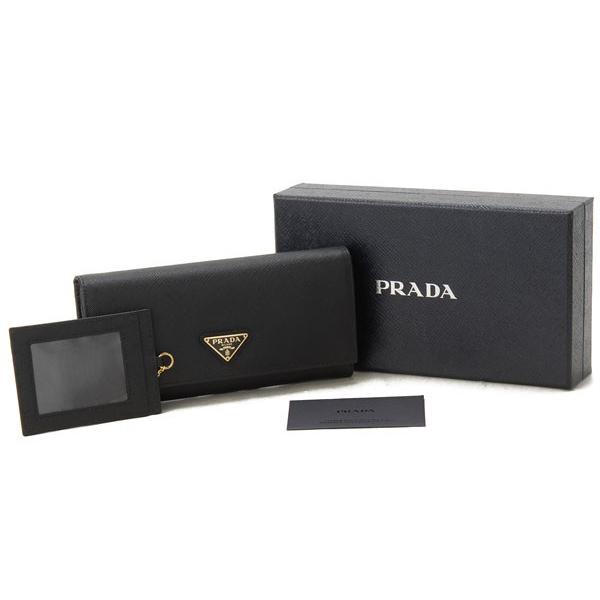 PRADA（プラダ） 長財布 1MH132-QHH-F0002 サフィアーノ ブラック 送料