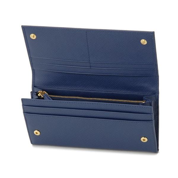 PRADA プラダ 長財布 1MH132 QHH F0016 サフィアーノ ブルー 新品 : s  