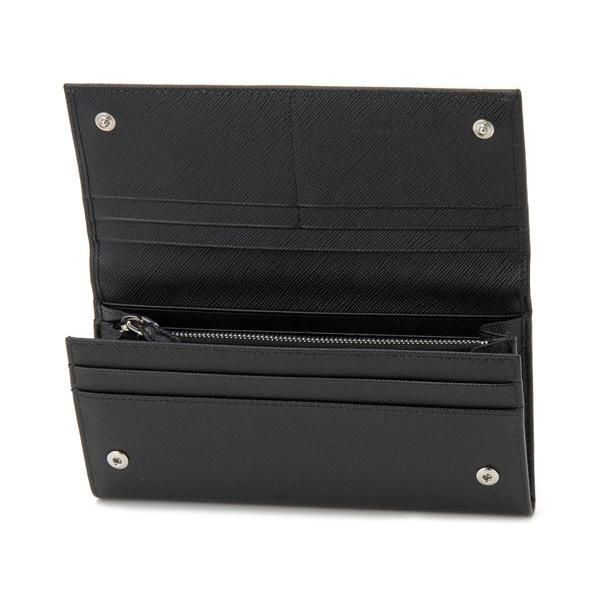 PRADA プラダ　長財布　サフィアーノ　1MH132 ブラック ゴールド プラダ 長財布 財布 レディース サフィアーノ メタル ブラック