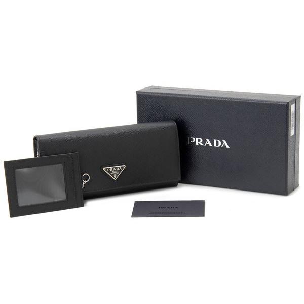 PRADA（プラダ） 長財布 1MH132 QHH F0632 サフィアーノ ブラック 新品
