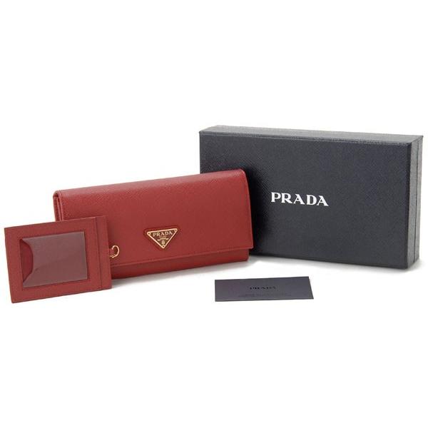 PRADA（プラダ） 長財布 1MH132-QHH-F068Z SAFFIANO レッド パスケース