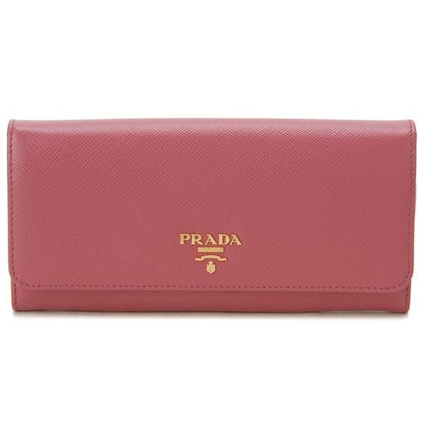 PRADA（プラダ） 長財布 1MH132-QWA-F0505 サフィアーノ ピンク 新品