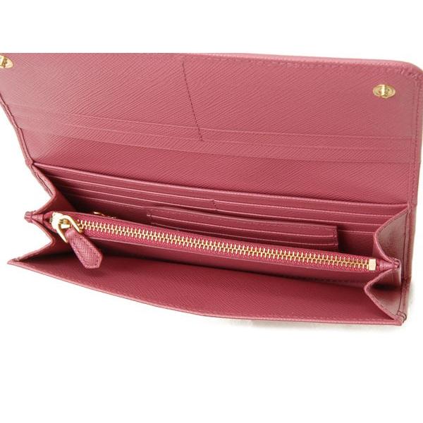 PRADA（プラダ） 長財布 1MH132-QWA-F0505 サフィアーノ ピンク 新品