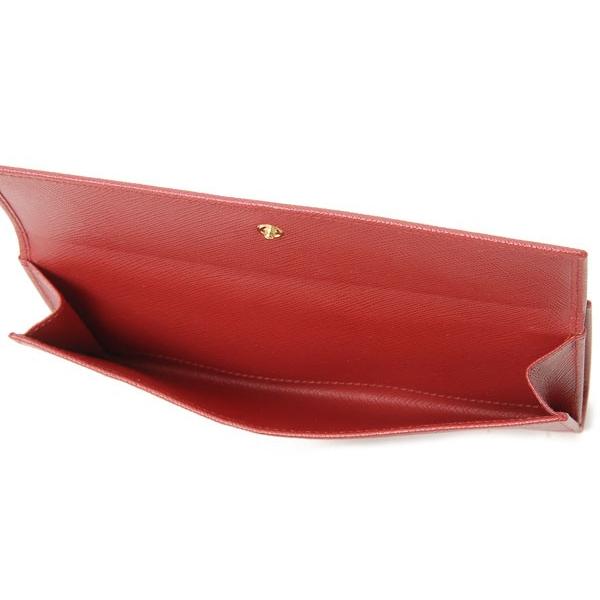 PRADA プラダ 型番 1MH133 サフィアーノレザー  二つ折り長財布 PESCO 正規品 / 52892 PRADA（プラダ） 長財布 1MH133 QHH F068Z サフィアーノ レザー レッド
