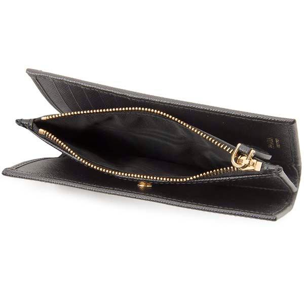 PRADA（プラダ） 二つ折り財布 レディース ブラック 1ML009 QWA F0002 