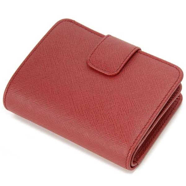 【しいたんさん専用】プラダ PRADA 二つ折り財布 PRADA プラダ 二つ折り財布 レディース レッド 1ML018 QWA F068Z