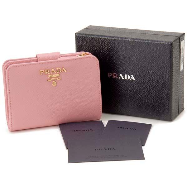 プラダ PRADA 二つ折り財布 レディース ピンク 1ML018 QWA F0442 コンパクト財布｜s-select｜05