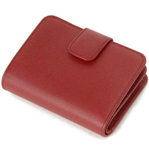 PRADA プラダ 二つ折り財布 レディース レッド 1ML018 QWA F068Z PRADA プラダ 二つ折り財布 レディース レッド 1ML018 QWA F068Z