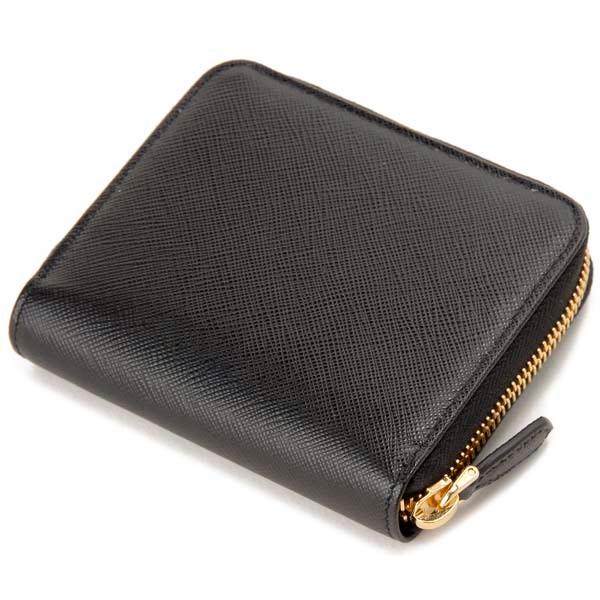 PRADA プラダ 二つ折り財布 レディース ブラック 黒 1ML042 QHH