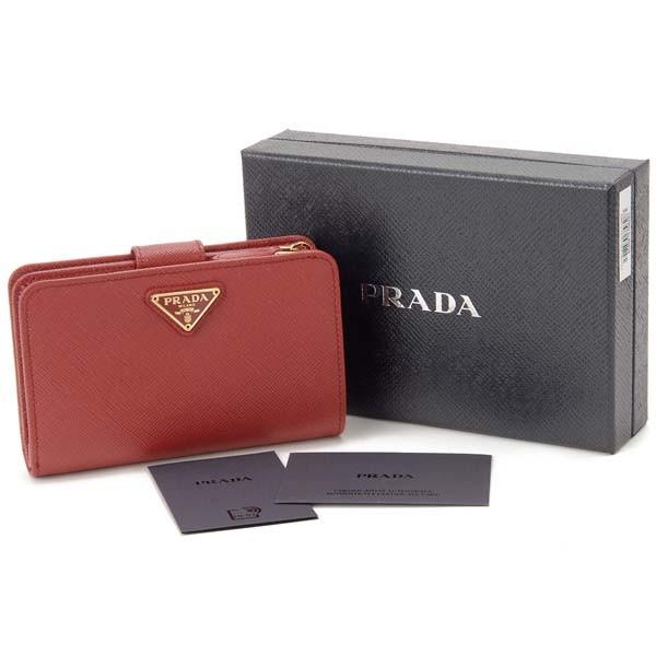 PRADA プラダ 二つ折り財布 レディース レッド 1ML225 QHH F068Z PRADA プラダ 二つ折り財布 レディース レッド 1ML225 QHH F068Z