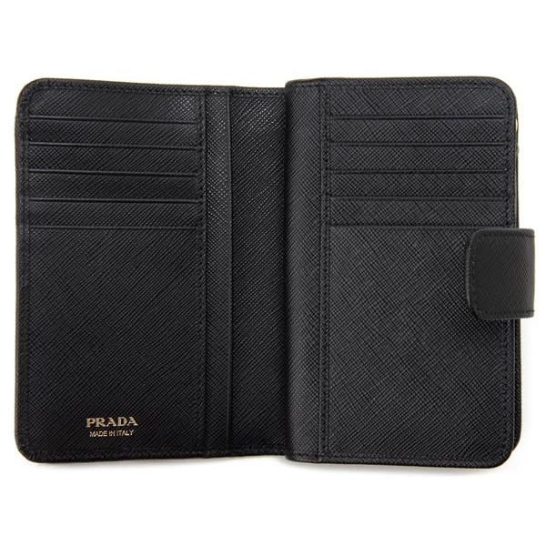 新品　プラダ　1ML225 QWA F0002　SAFFIANO L PRADA（プラダ） 二つ折り財布 1ML225-QWA-F0002 サフィアーノ