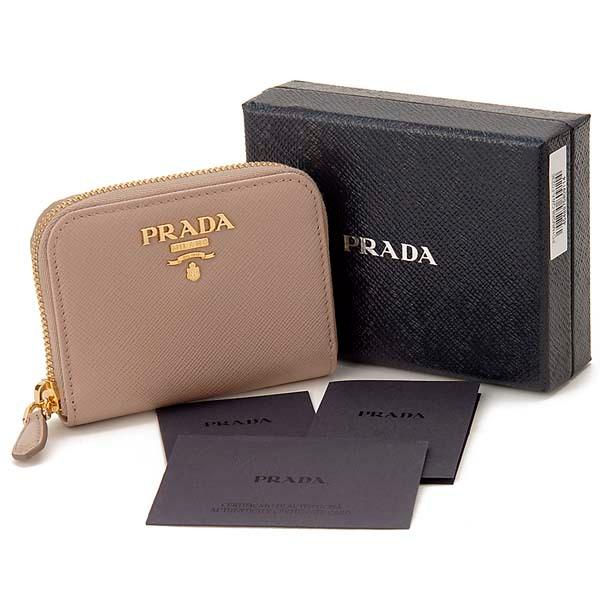 PRADA 小銭入れ 1MM268 F0236 コインケース ピンク【ランク：A】 PRADA プラダ コインケース 小銭入れ チプリア ピンクベージュ