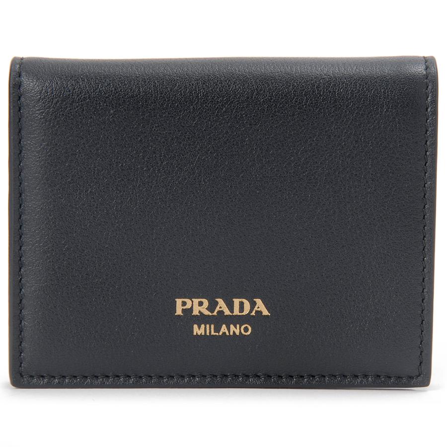 PRADA二つ折財布 プラダ 二つ折り財布 財布 レディース サフィアーノ メタル
