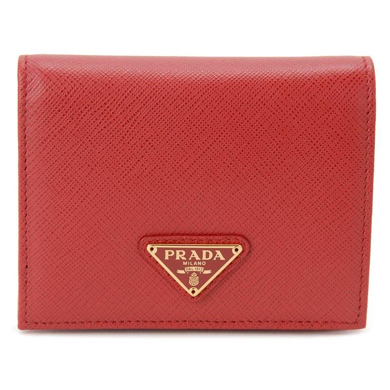 PRADA プラダ 二つ折り財布 1MV204 QHH F068Z サフィアーノ