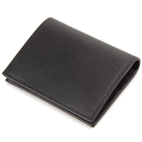 PRADA プラダ 二つ折り財布 レディース ブラック 黒 1MV204 QWA