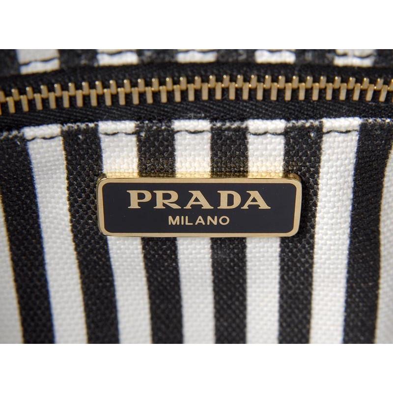 PRADA（プラダ） ポーチ 1NA021 20L F0N12 キャンバス ブラック 化粧