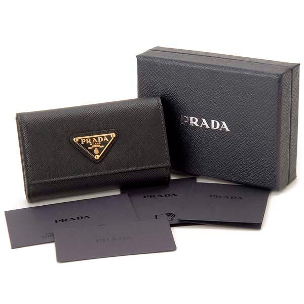 PRADA プラダ キーケース レディース ブラック 1PG004 QHH F0002 PRADA プラダ キーケース レディース ブラック 1PG004 QHH F0002