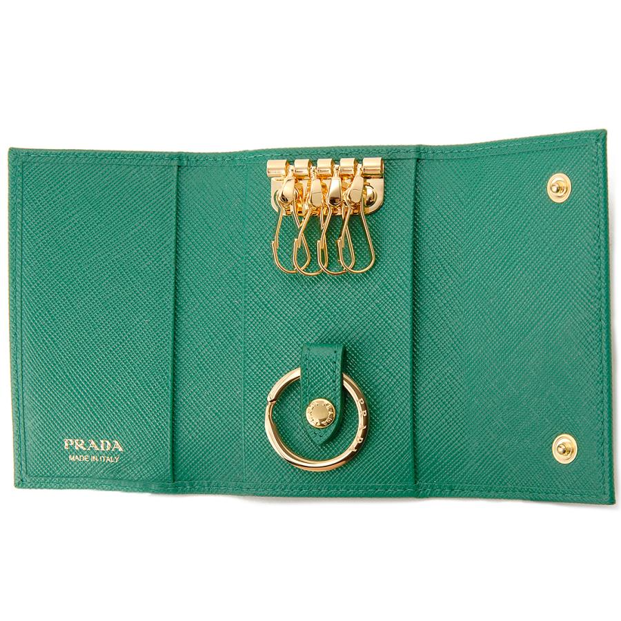 PRADA プラダ キーケース レディース グリーン 1PG004 QHH F0458 PRADA プラダ キーケース レディース グリーン 1PG004 QHH F0458