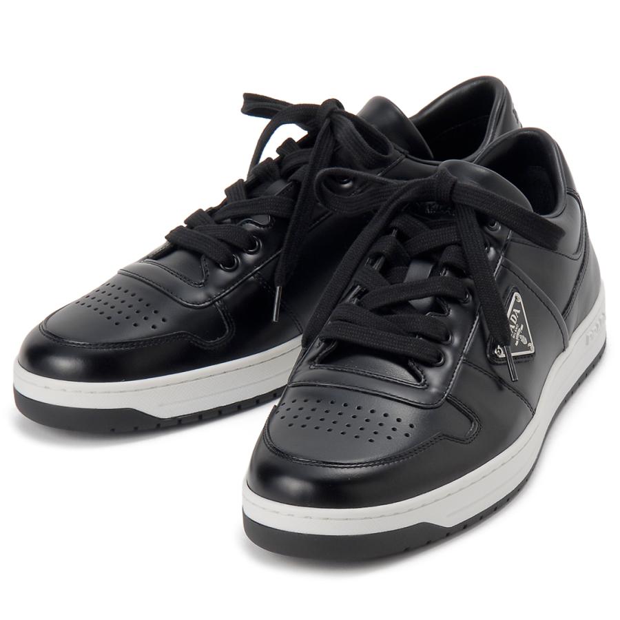PRADA プラダ スニーカー メンズ ブラック 2EE364 3LJ6 F0632 トライアングルロゴ PRADA（プラダ） スニーカー メンズ ブラック 2EE364 3LJ6 F0632