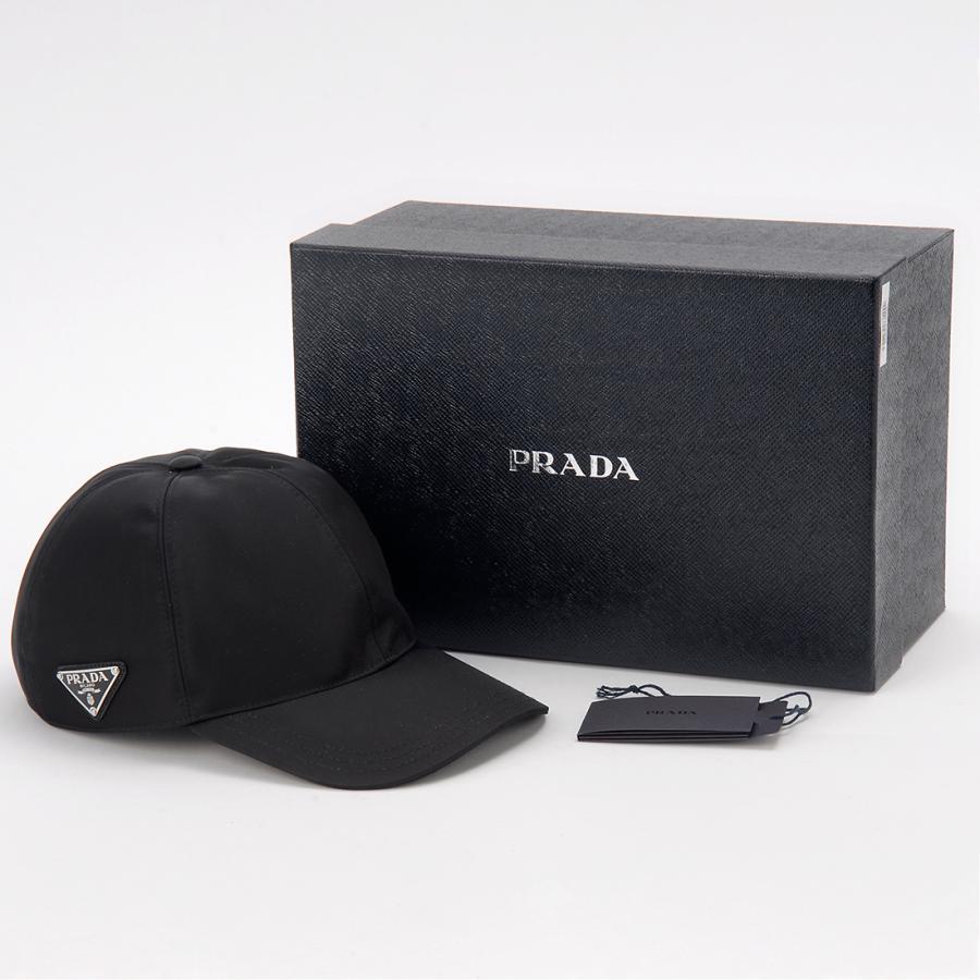 【新品未使用•極美品】PRADA キャップ ブラック PRADA（プラダ） キャップ Re Nylon ベースボールキャップ ナイロン