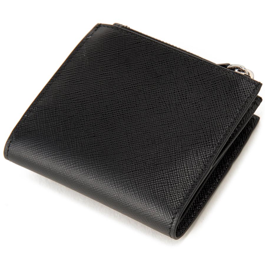PRADA 黒 レザー 二つ折り財布 カードケース PRADA プラダ 二つ折り財布 1ML047 2DYG レディース レザー ミニ