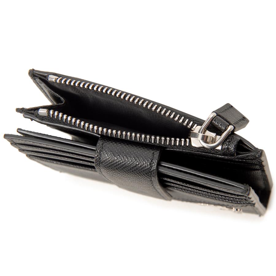 PRADA プラダ 二つ折り財布 カードケース ブラック 2MC066 QME