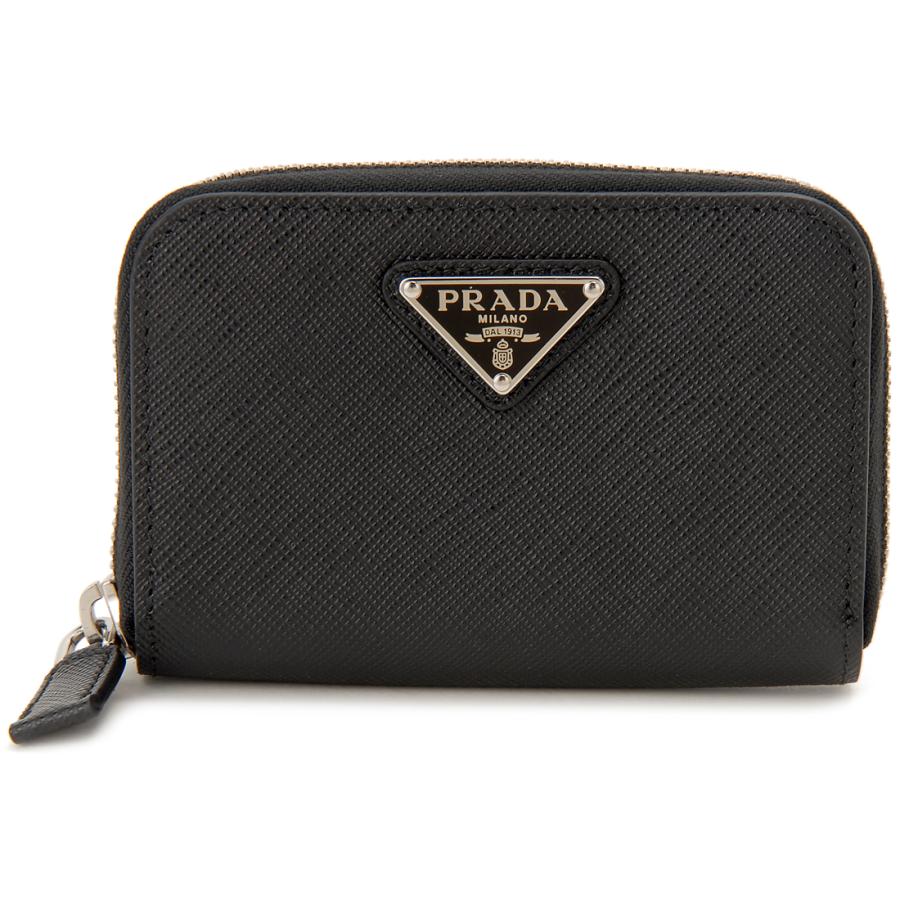 PRADA ブラック ミニサイズ コインケース 中古・古着通販】PRADA (プラダ) コインケース ブラック