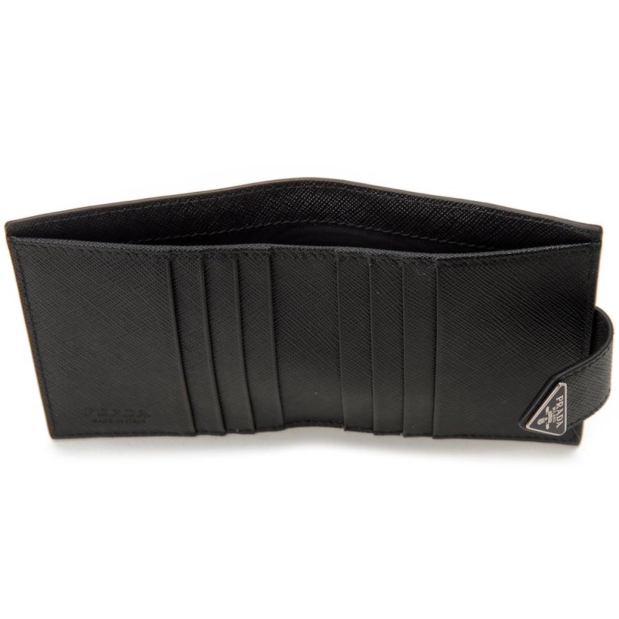 PRADA プラダ 二つ折り財布 レディース ブラック 2MO004 2DYG PRADA プラダ 二つ折り財布 レディース ブラック 2MO004 2DYG