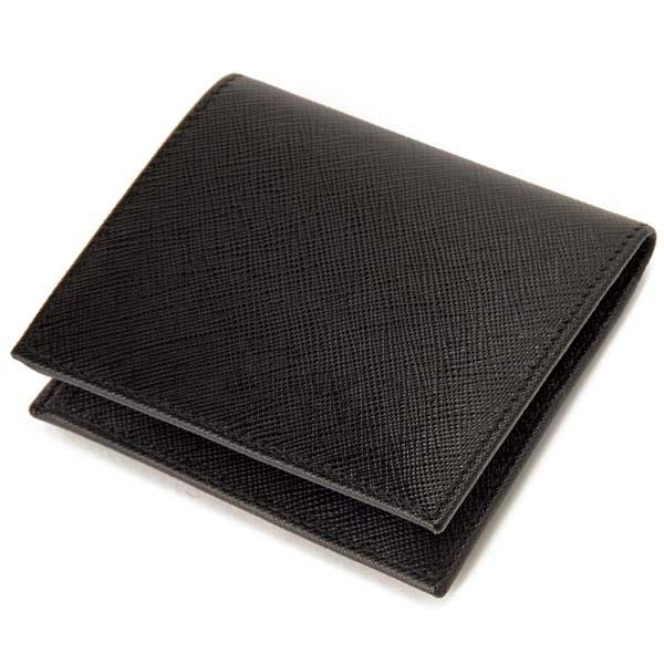 PRADA（プラダ） 二つ折り財布 札入れ ブラック 黒 2MO004 QHH F0002