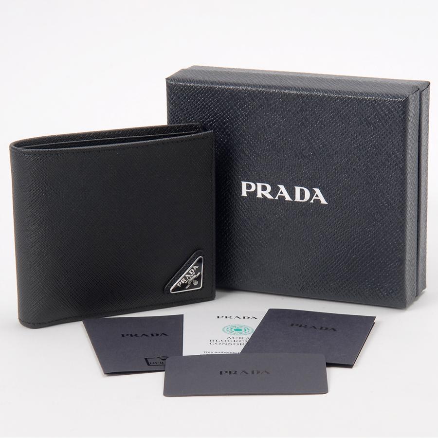 PRADA 折財布 2MO738 QHH プラダ PRADA 折財布 SAF.TRIANGOLO折小銭/NERO 2MO738-QHH