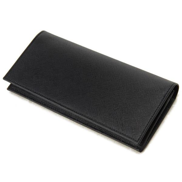 PRADA　プラダ　二つ折り長財布　2MV836 QME F0002 黒 PRADA プラダ 長財布 2MV836-QME-F0002 サフィアーノ ブラック