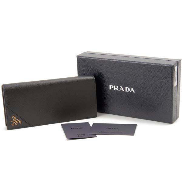 PRADA（プラダ） 長財布 メンズ ブラック 黒 2MV836 QME F0632