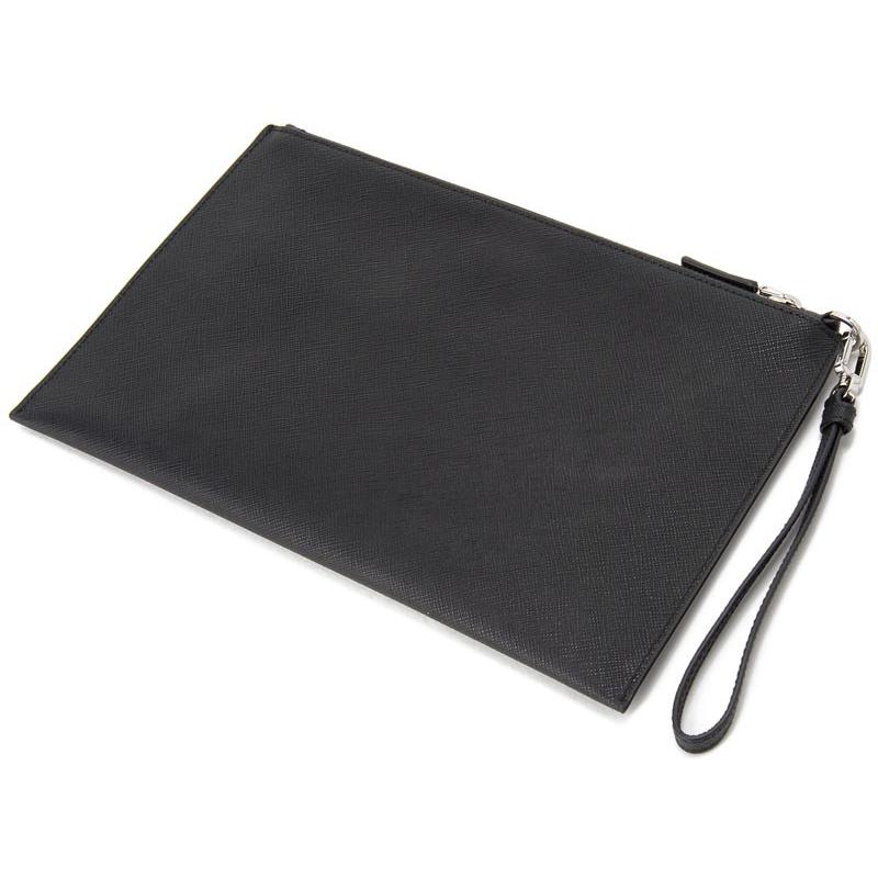PRADA プラダ クラッチバッグ 2NH005-PN9-F0002 サフィアノ ロゴ