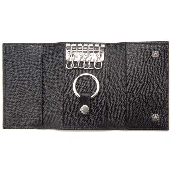 PRADA（プラダ） キーケース メンズ ブラック 2PG002-053-F0002 カーフ