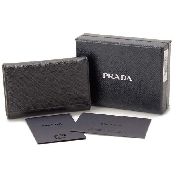 PRADA（プラダ） キーケース メンズ ブラック 2PG002-053-F0002 カーフ