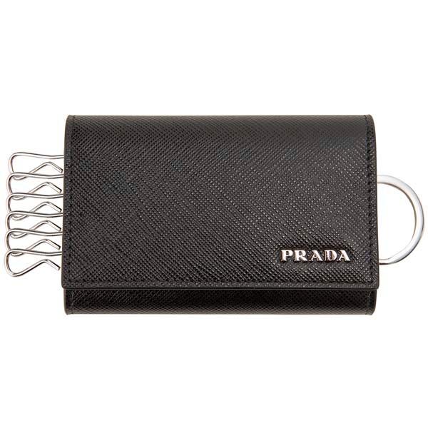 PRADA プラダ キーケース メンズ ブラック 2PG002 C5S F0002 : s