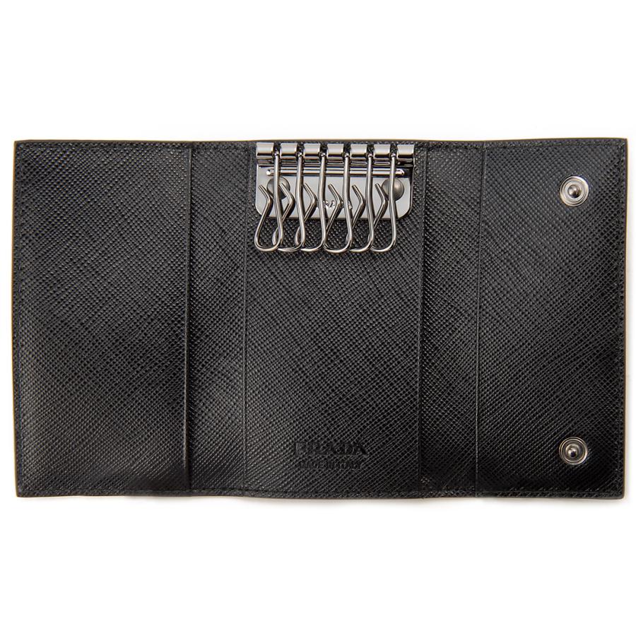 PRADA プラダ キーケース 2PG222-QME-F0002 SAFFIANO ブラック PRADA プラダ キーケース 2PG222-QME-F0002 SAFFIANO ブラック