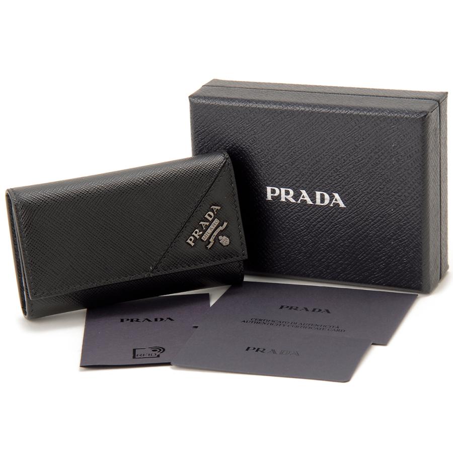 PRADA プラダ キーケース 2PG222-QME-F0002 SAFFIANO ブラック PRADA プラダ キーケース 2PG222-QME-F0002 SAFFIANO ブラック