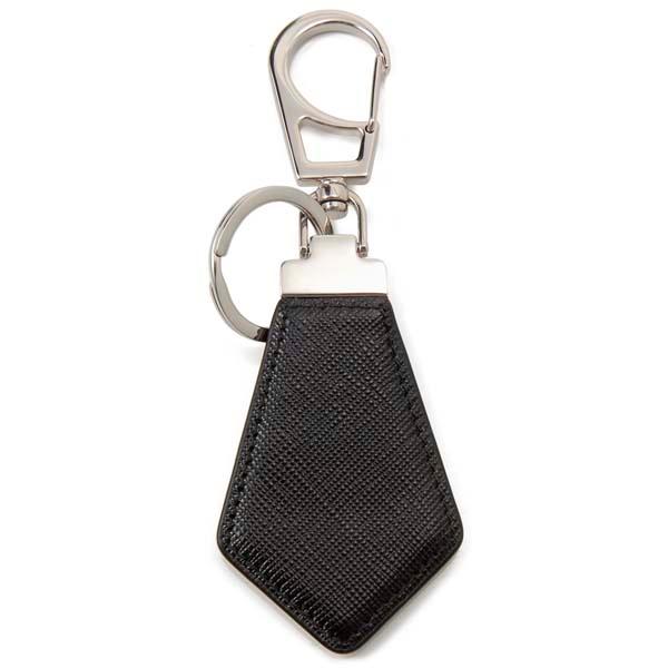 プラダ　PRADA サフィアーノレザー　キーリング　2PP041 ブラック　黒 PRADA プラダ キーリング キーホルダー ブラック 黒 2PP041 053
