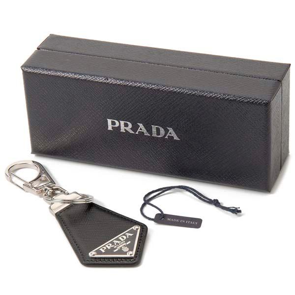 プラダ　PRADA サフィアーノレザー　キーリング　2PP041 ブラック　黒 Brandol / PRADA プラダ キーリング サフィアーノ レザー