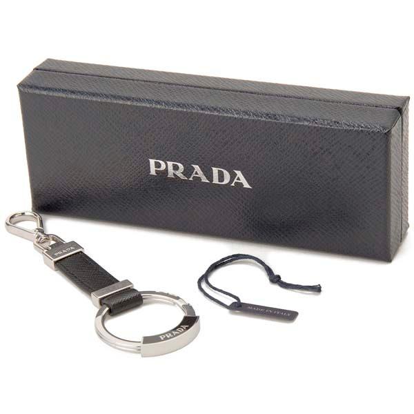 プラダ PRADA キーリング キーホルダー ブラック 2PP042 053 F0002 サフィアーノ｜s-select｜03