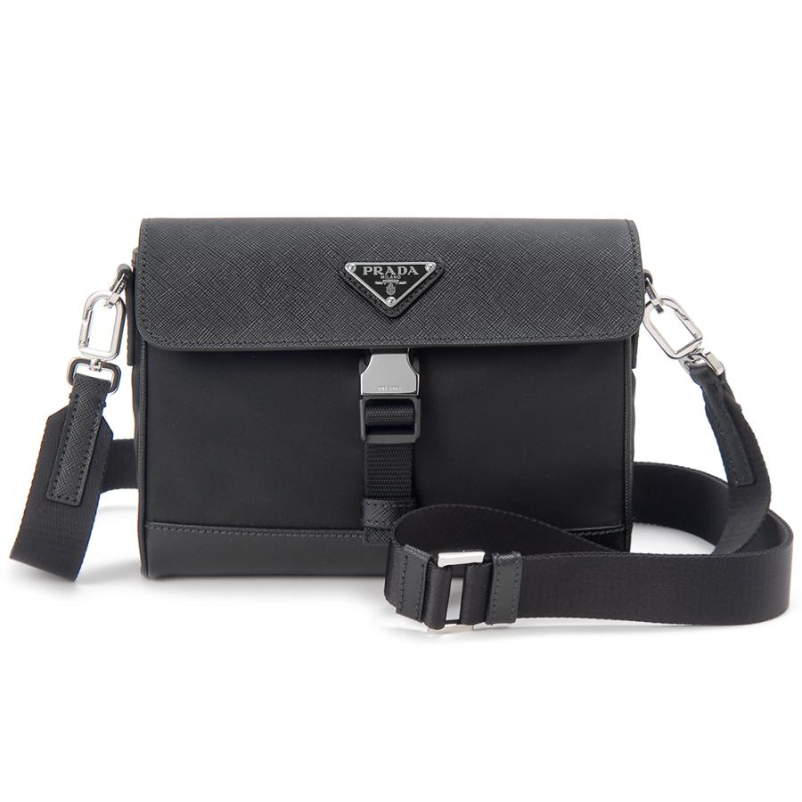 PRADA プラダ ショルダーバッグ レディース メンズ ブラック PRADA プラダ ショルダーバッグ レディース メンズ ブラック