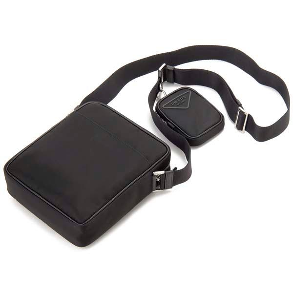 PRADA プラダ ショルダーバッグ メンズ ブラック 黒 2VH112 074 PRADA プラダ ショルダーバッグ メンズ ブラック 黒 2VH112 074