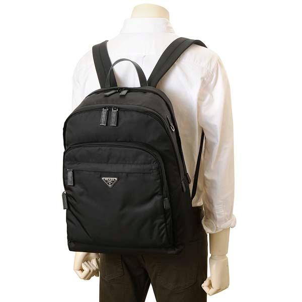 PRADA プラダ バッグ リュック バックパック メンズ ブラック PRADA プラダ バッグ リュック バックパック メンズ ブラック