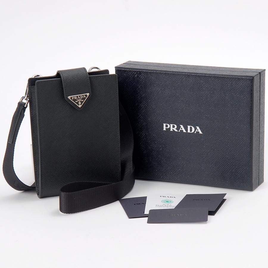 PRADA プラダ ショルダーバッグ ポシェット スマートフォンケース レディース メンズ ブラック 2ZH179 053 F0002 PHONE CASE｜s-select｜04