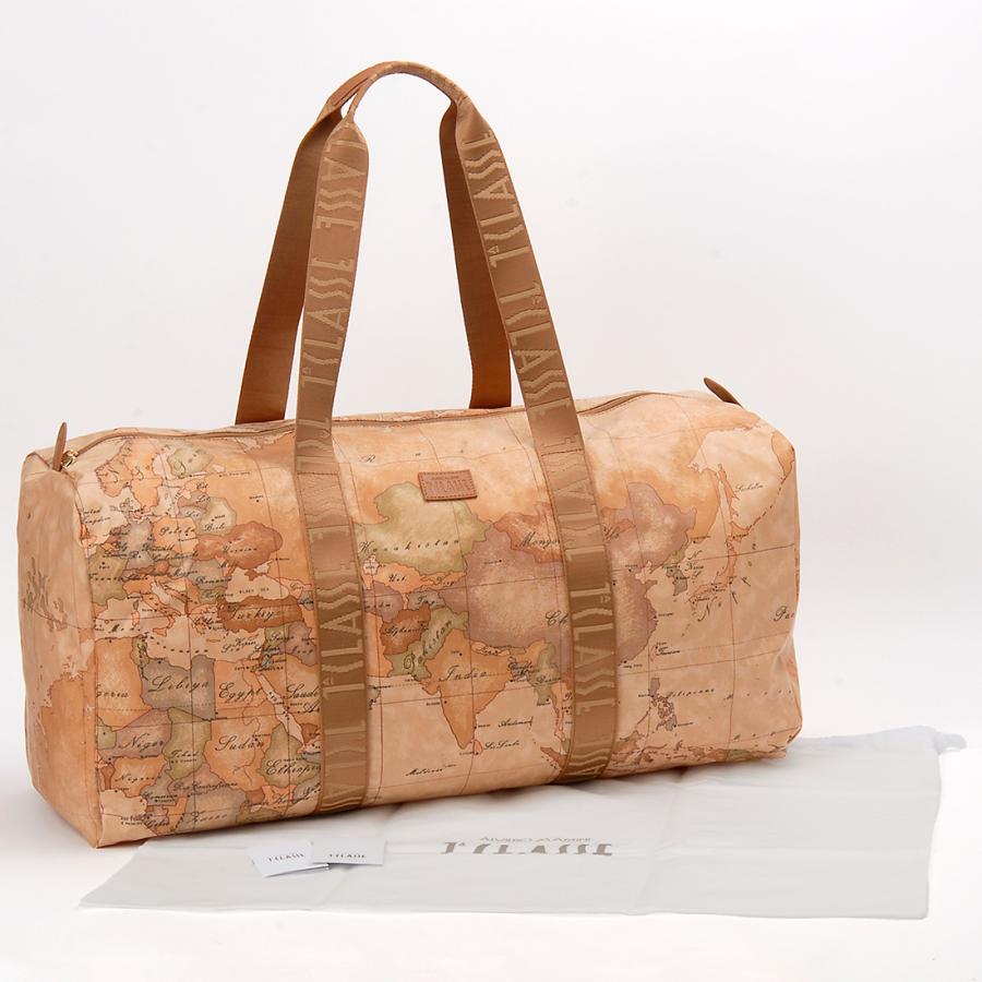 PLIMA CLASSE プリマクラッセ ボストンバッグ ブラウン 地図柄 S021 6001 PRIMA CLASSE（プリマクラッセ） PLIMA CLASSE ボストンバッグ