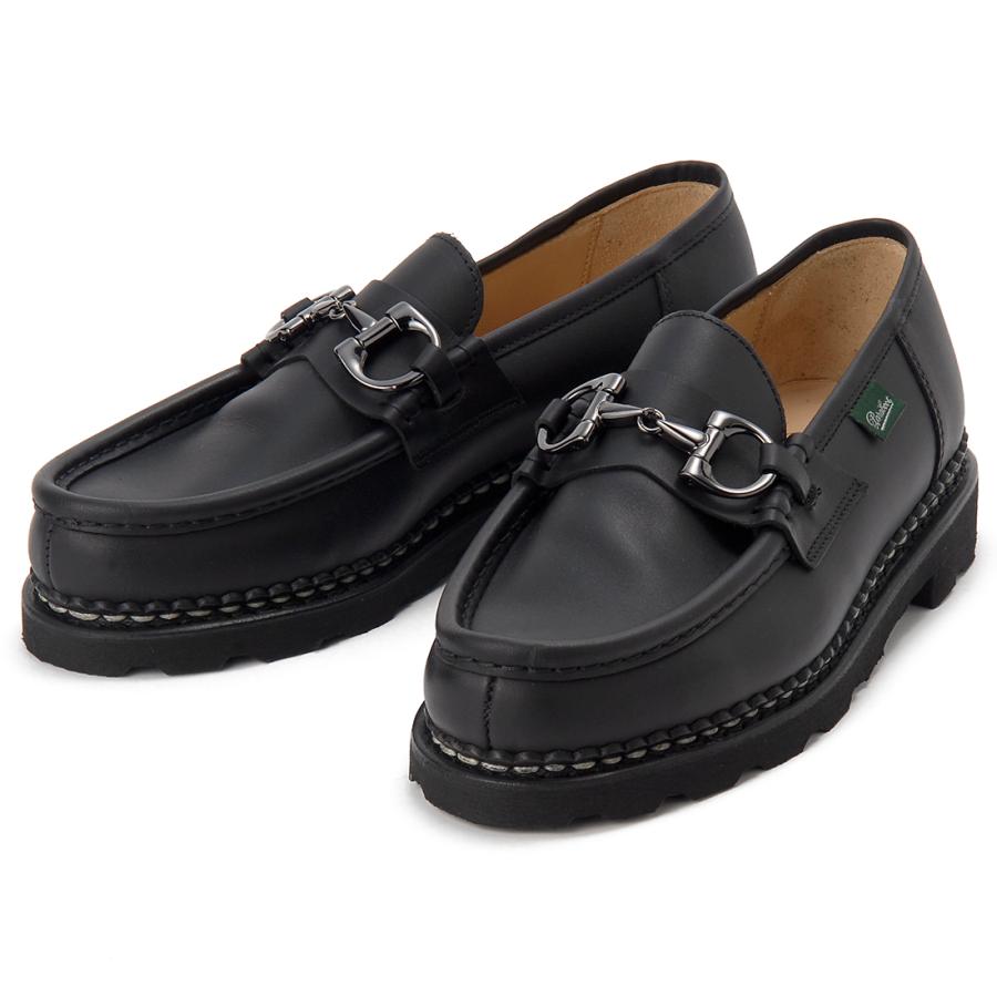 Paraboot パラブーツ レザーシューズ ローファー 革靴 メンズ ブラック 2027-15 REIMS MORS Paraboot（パラブーツ） レザーシューズ ローファー 革靴 メンズ