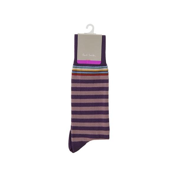 ポールスミス ソックス メンズ コットン 靴下 紳士 男性用 Paul Smith Men's Socks ANXA-380A-F602-V バイオレット ブランド｜s-select