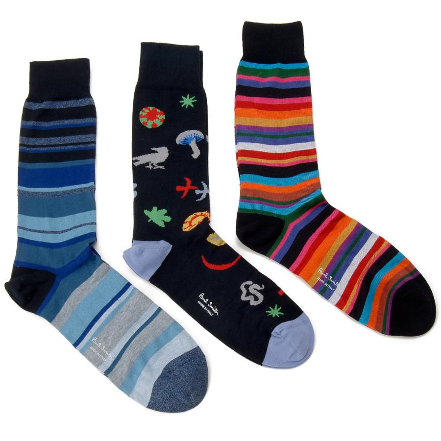 【国内即発】Paul Smith メンズソックス 3足セット M1ASOCK 47 Paul Smith ポールスミス 靴下 3足セット メンズ M1ASOCK